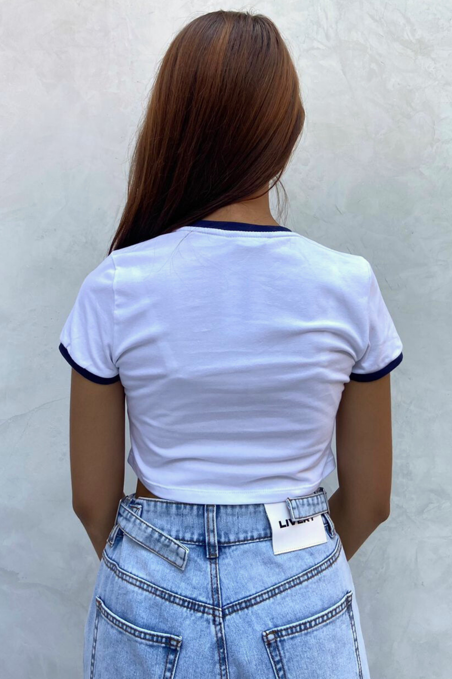 Blusa abigail Call me - Blanco azul