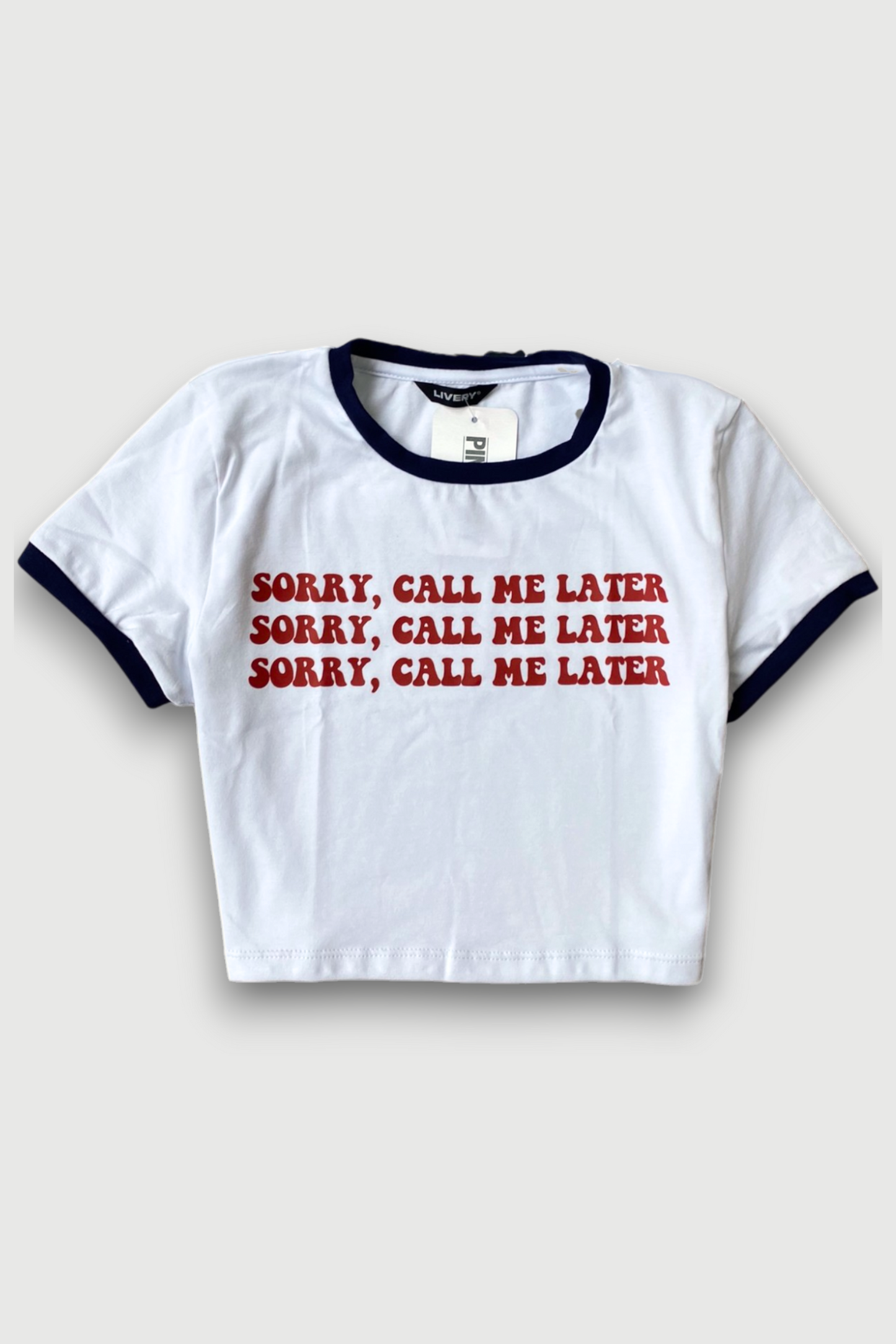 Blusa abigail Call me - Blanco azul