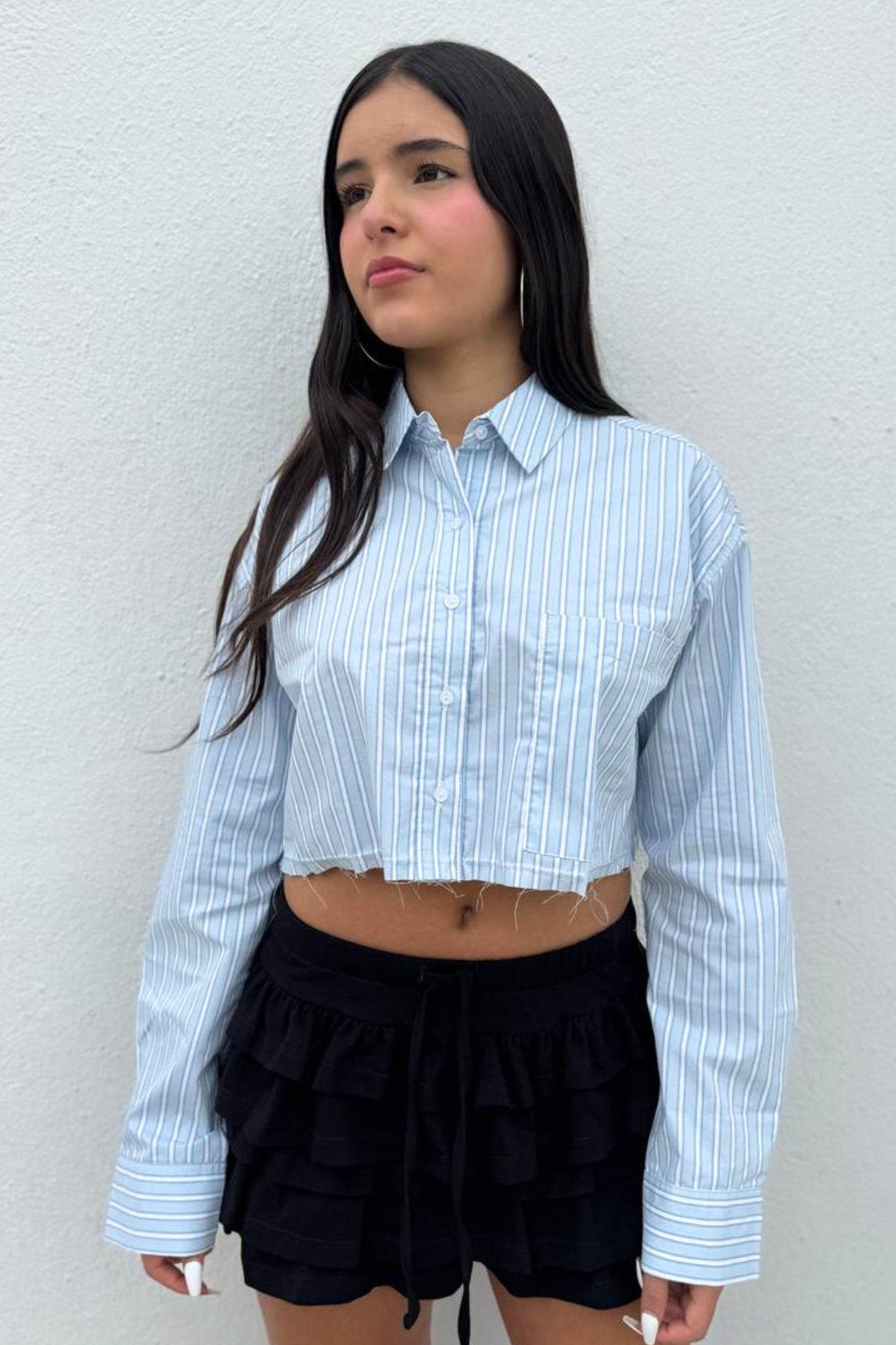 Camisera oversize - Azul claro