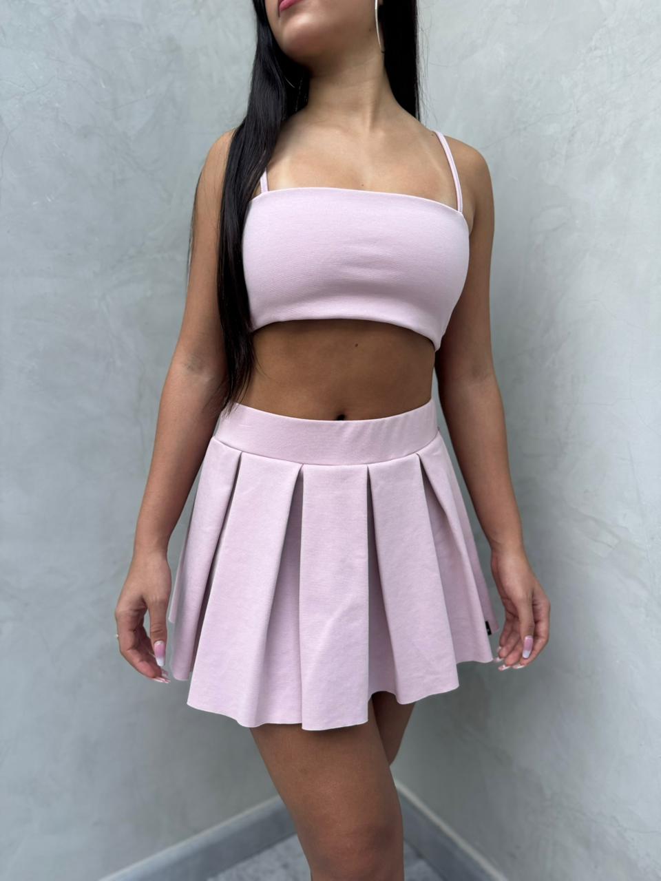 Falda New jersey - Rosé