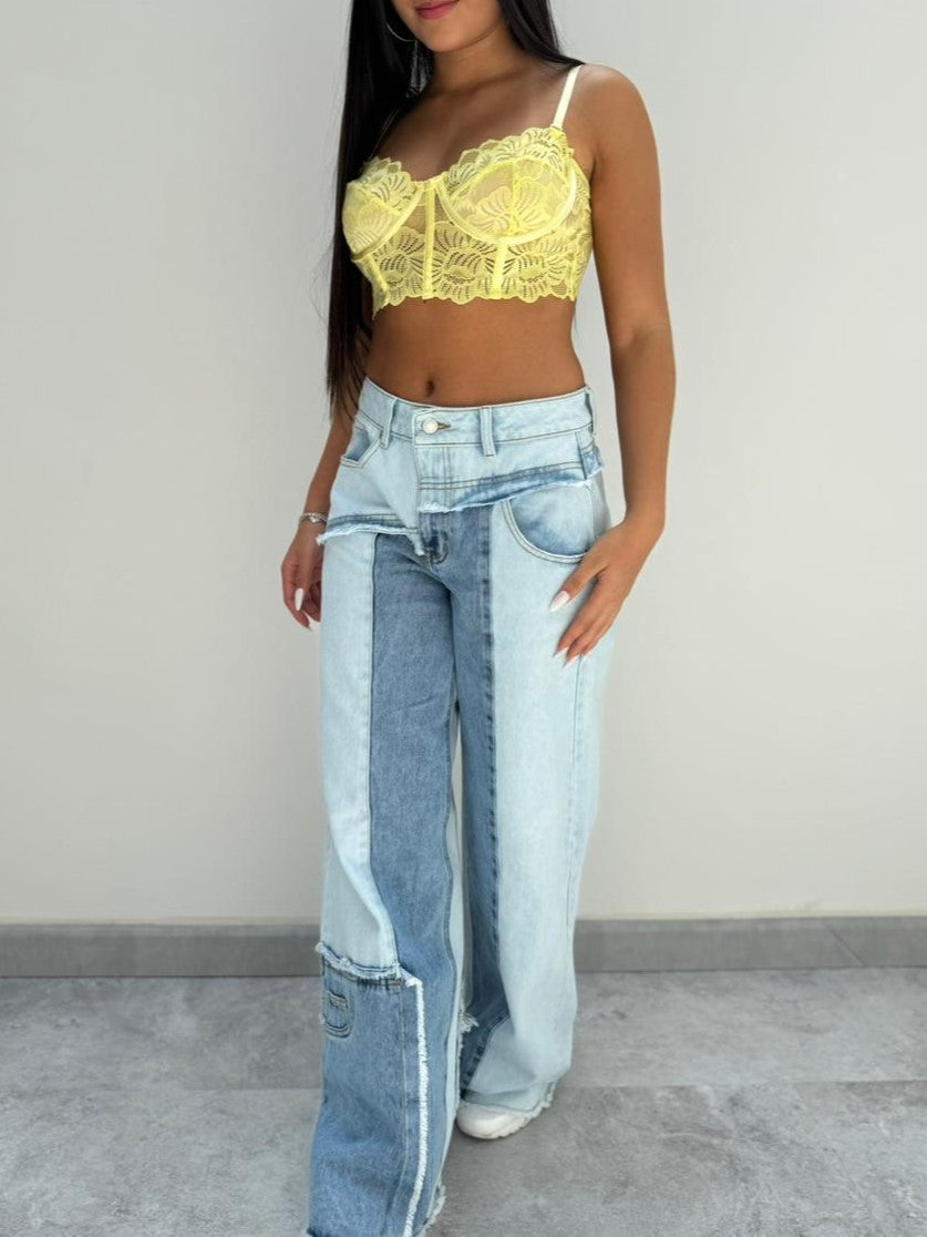 Blusa Tutty CROPTOP blonda - Amarilla