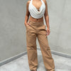 Pantalon Grettel pinzas delanteras - Camel