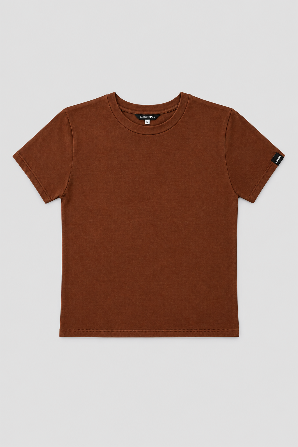 Blusa Mae básica mc ajustada - Café