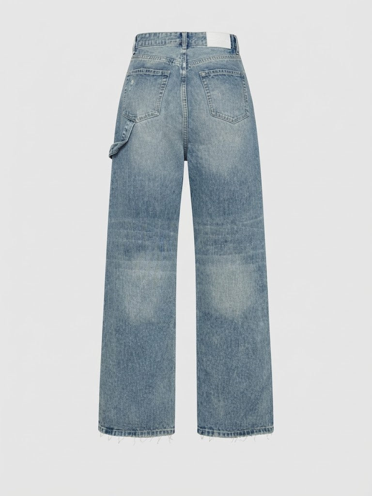 Jean Brooklyn L57 roto dos rodilla  - Azul medio