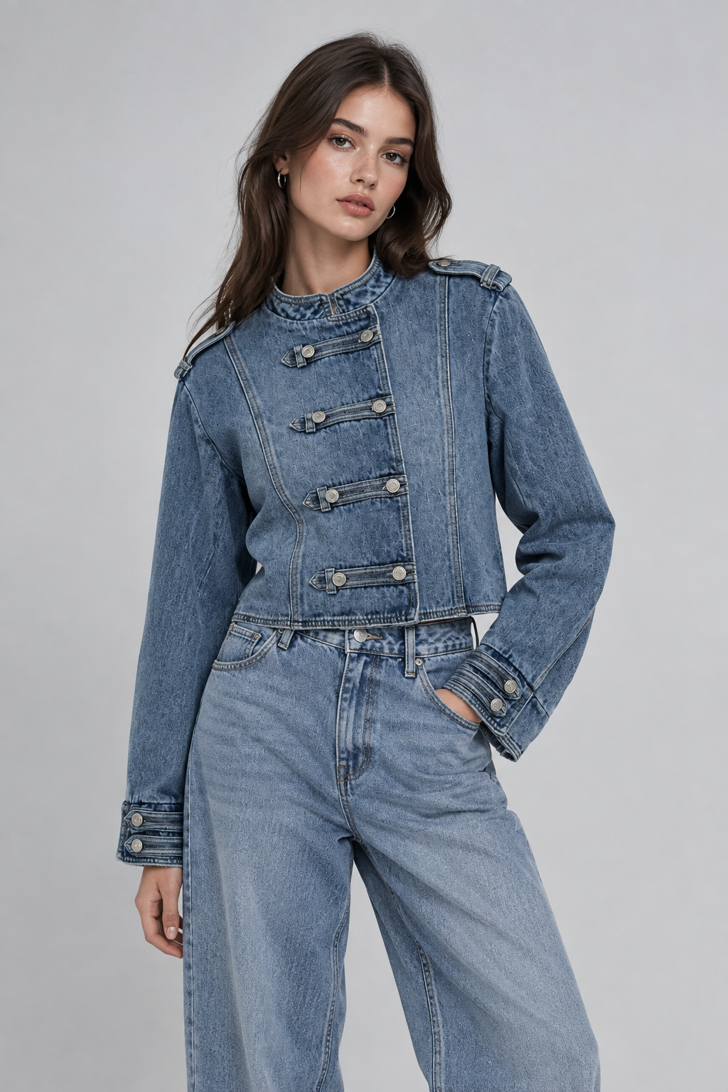 Chaqueta Napoleón denim