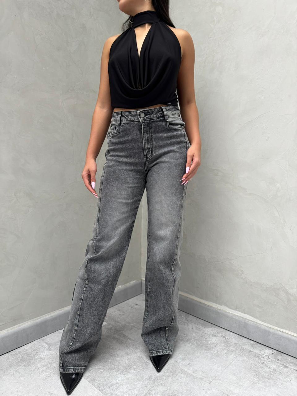 Jean Vermont semi Flare con taches laterales