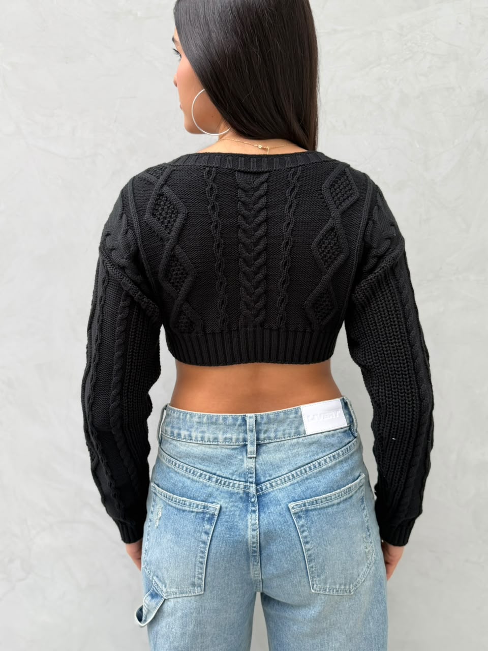 Blusa Beck tejido - Negro