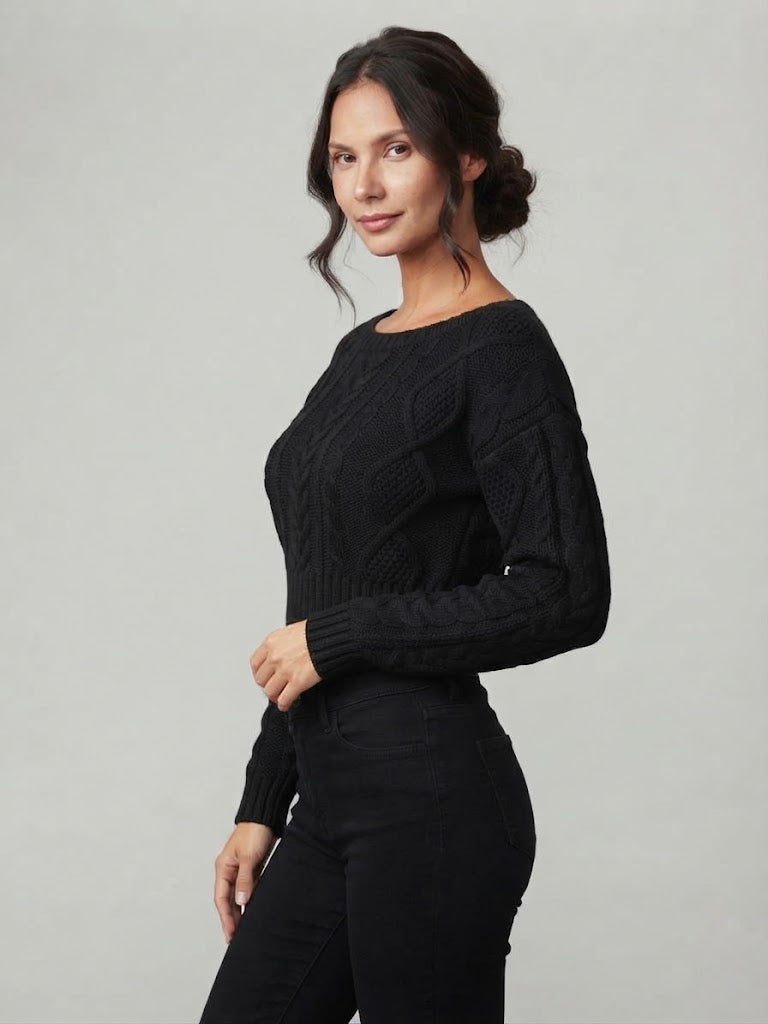 Blusa Beck tejido - Negro