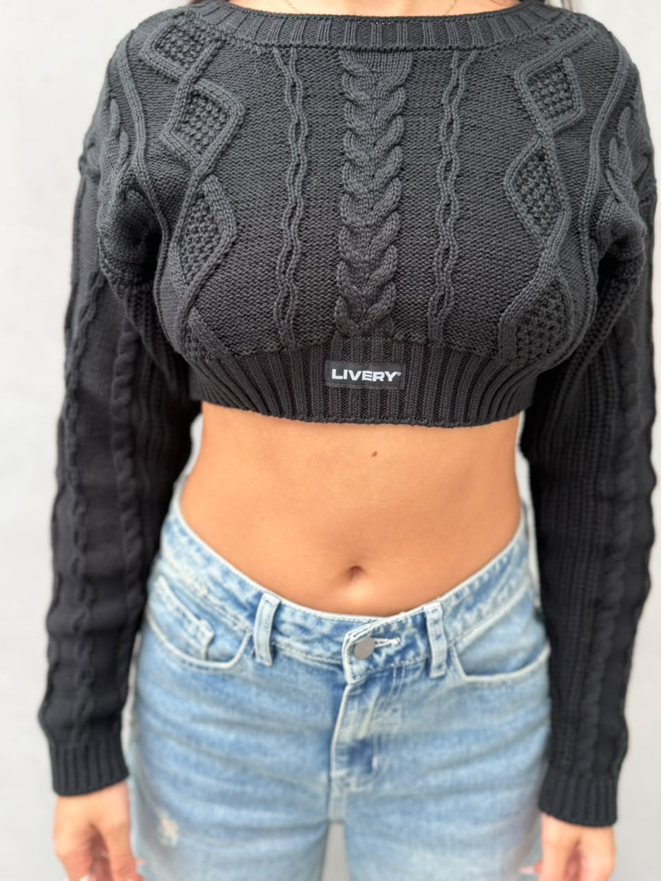 Blusa Beck tejido - Negro