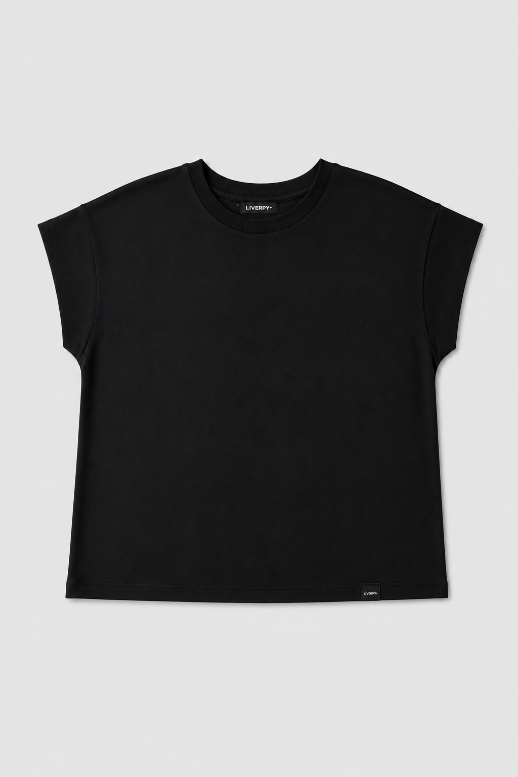 Blusa Dolce muscleteen basica larga oversize - negra