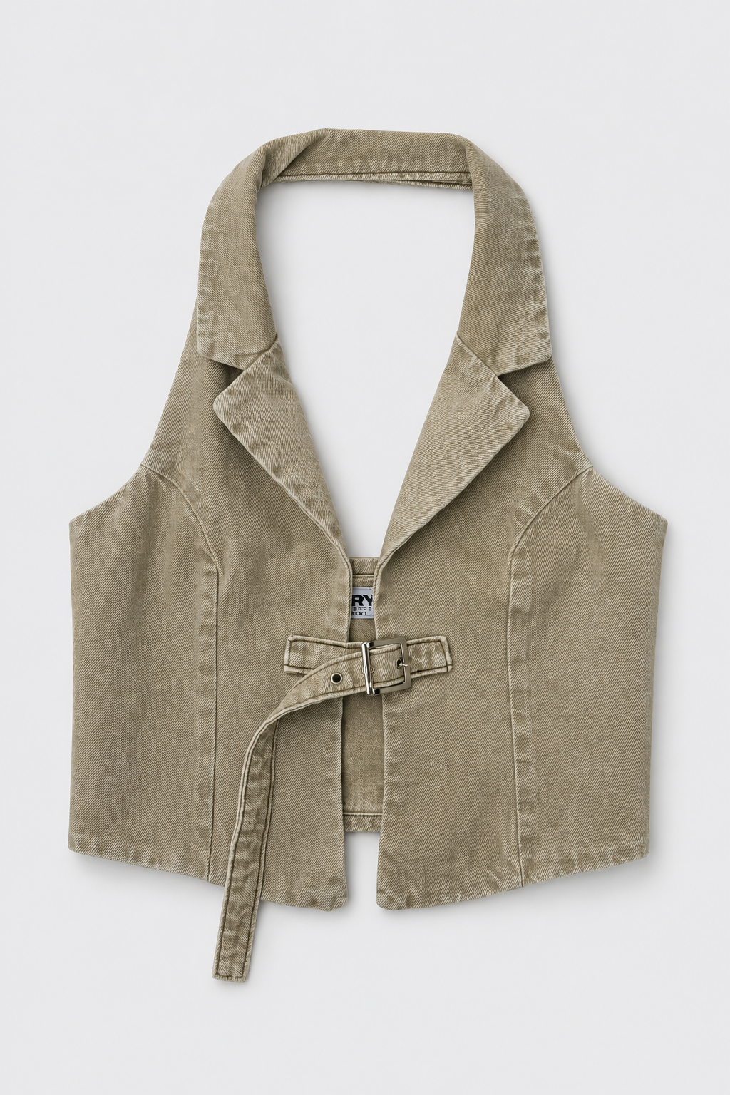 Blusa chaleco Backett con correa y hebilla