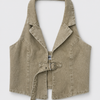 Blusa chaleco Backett con correa y hebilla
