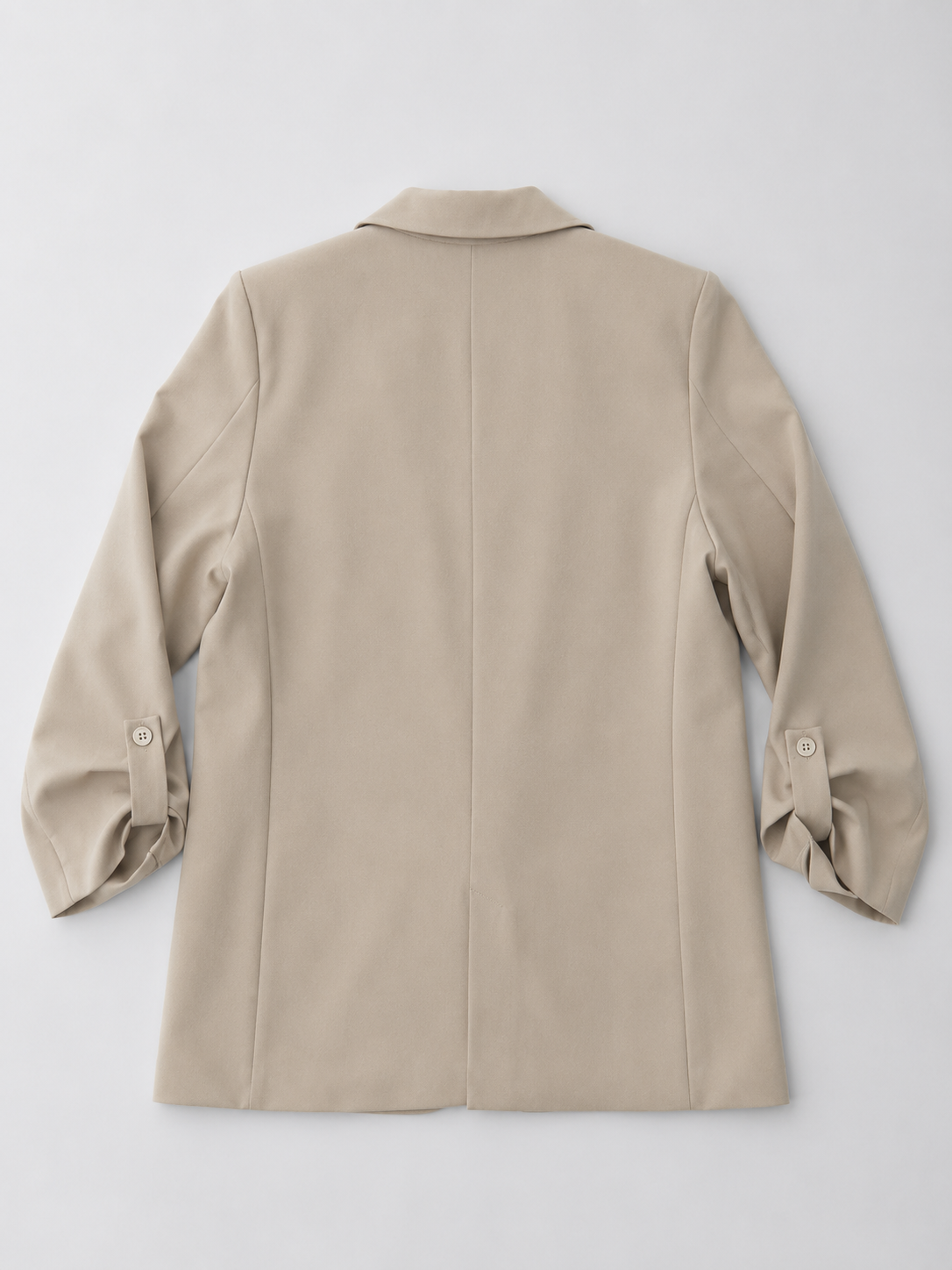 Chaqueta Laurence blaizer manga recogida con bolsillo tapas al frente - Avena