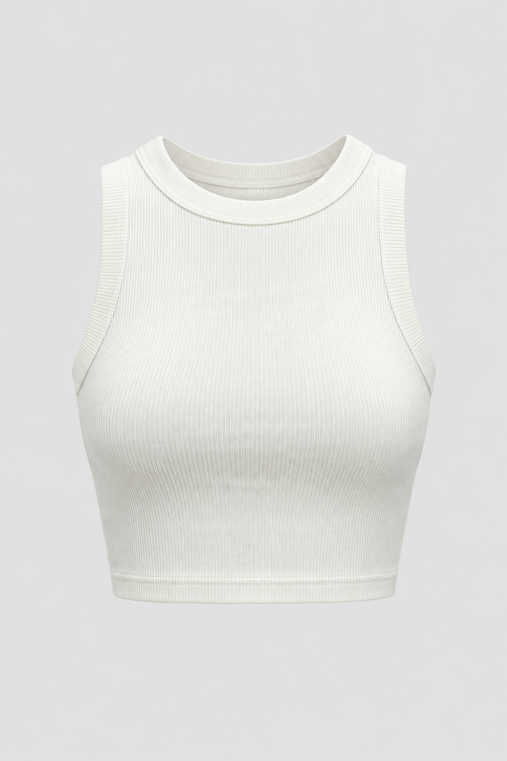 Blusa Kins croptop mini básica sisa - Crema