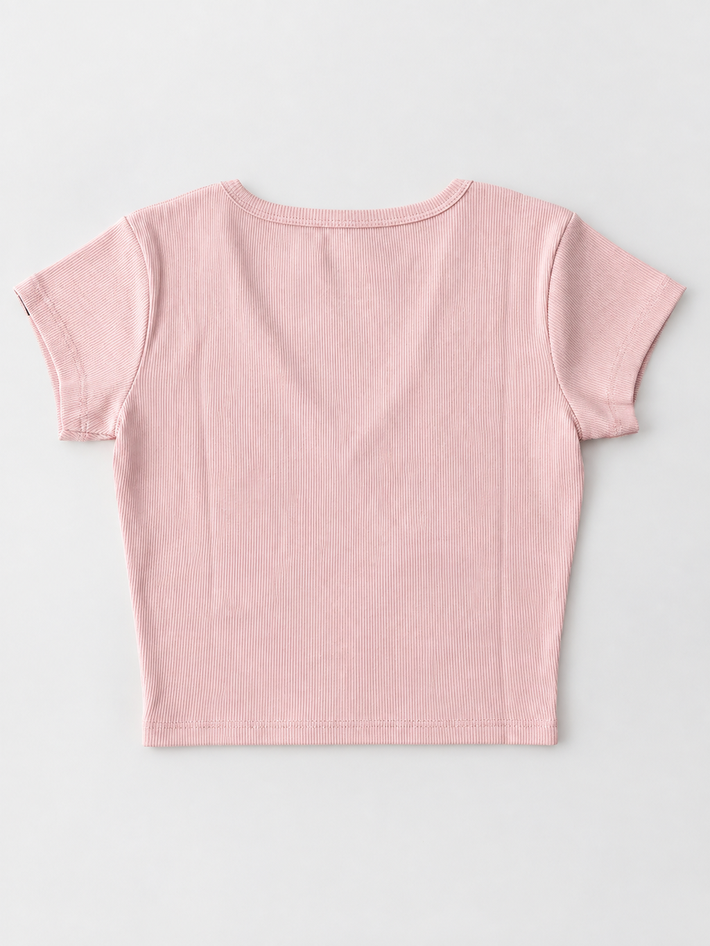 Blusa Sunny basica croptop cuello v profundo - Rosado