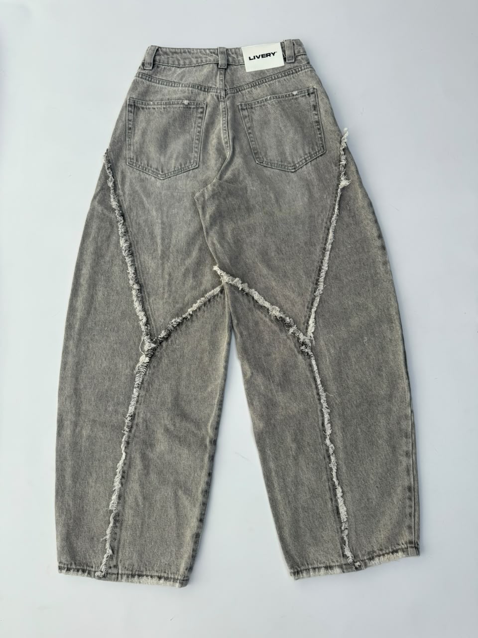Jean Ash super ballom desflecado - Gris