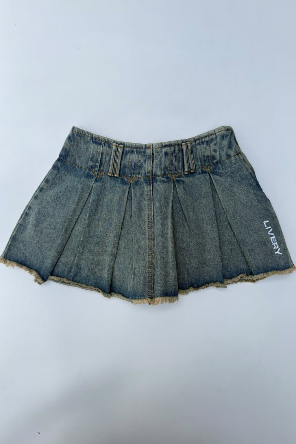 Falda Sandy de tablas con short interno - Azul