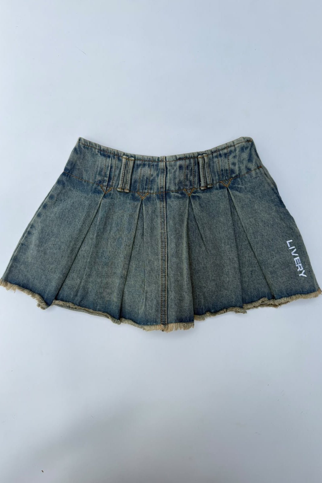 Falda Sandy de tablas con short interno - Azul