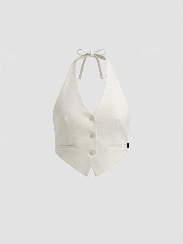 Blusa Berna chaleco - Marfil