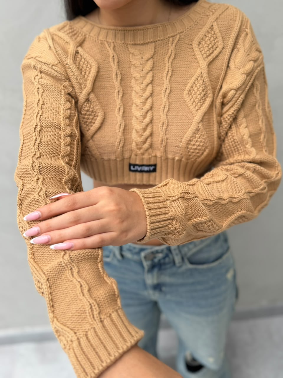 Blusa Beck tejido - Camel
