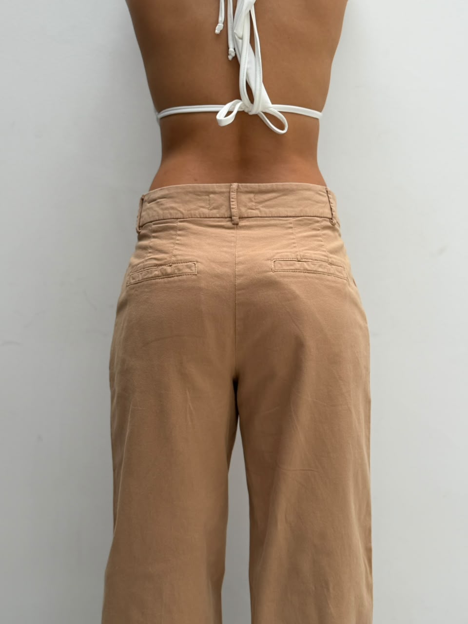 Pantalon Grettel pinzas delanteras - Camel