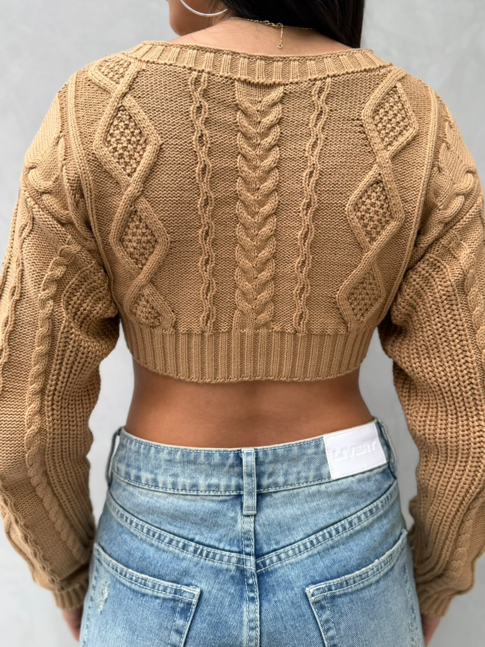 Blusa Beck tejido - Camel