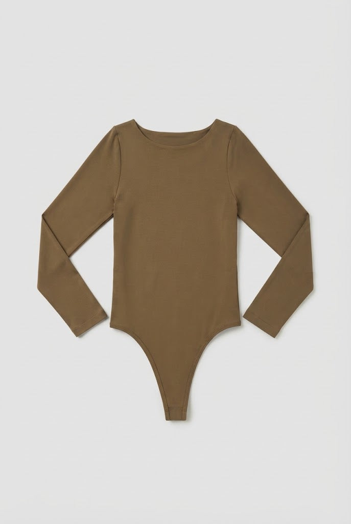 Blusa Firebent body elastico ml - Cafe