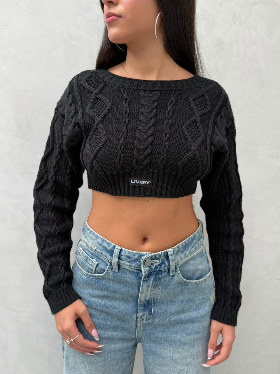 Blusa Beck tejido - Negro