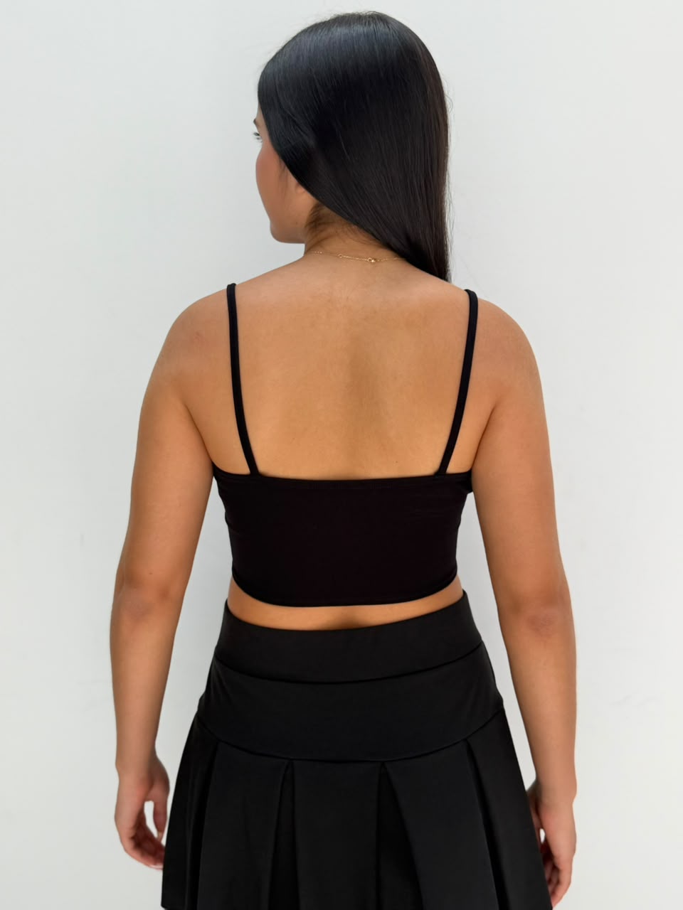 Blusa Liz croptop - Negro