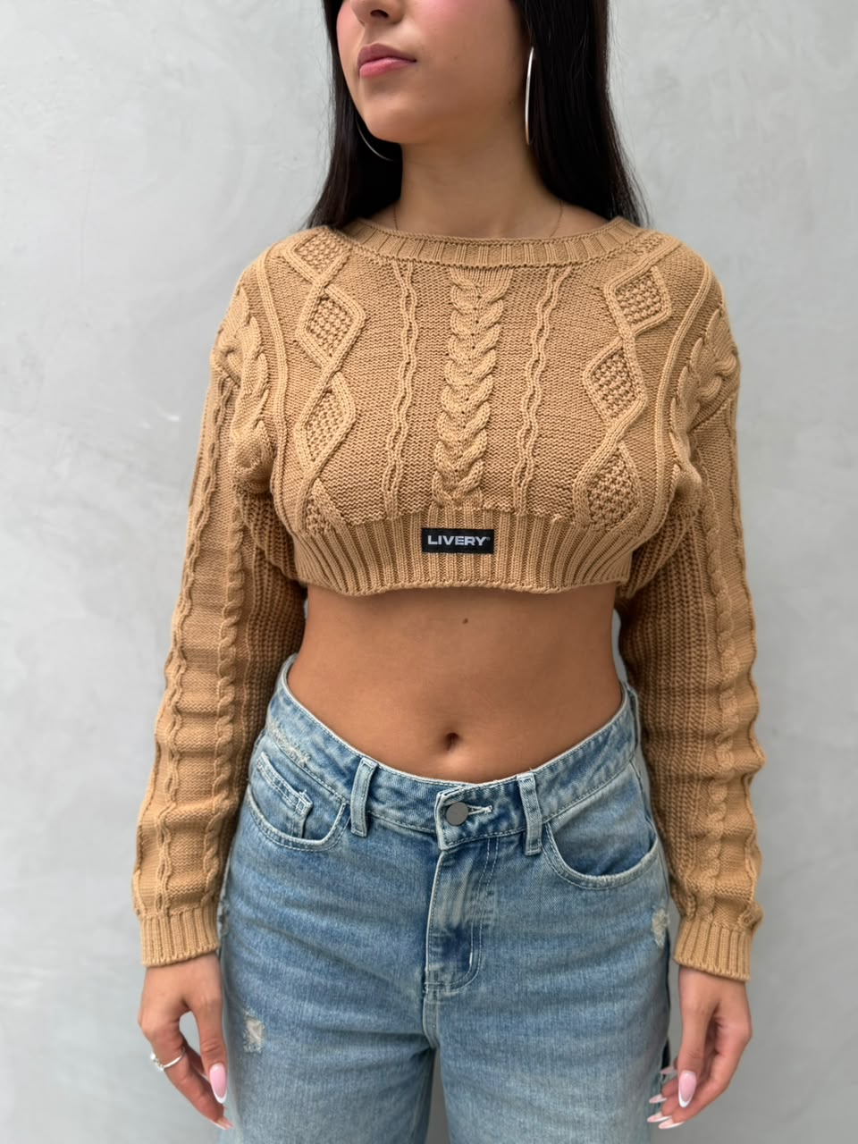 Blusa Beck tejido - Camel