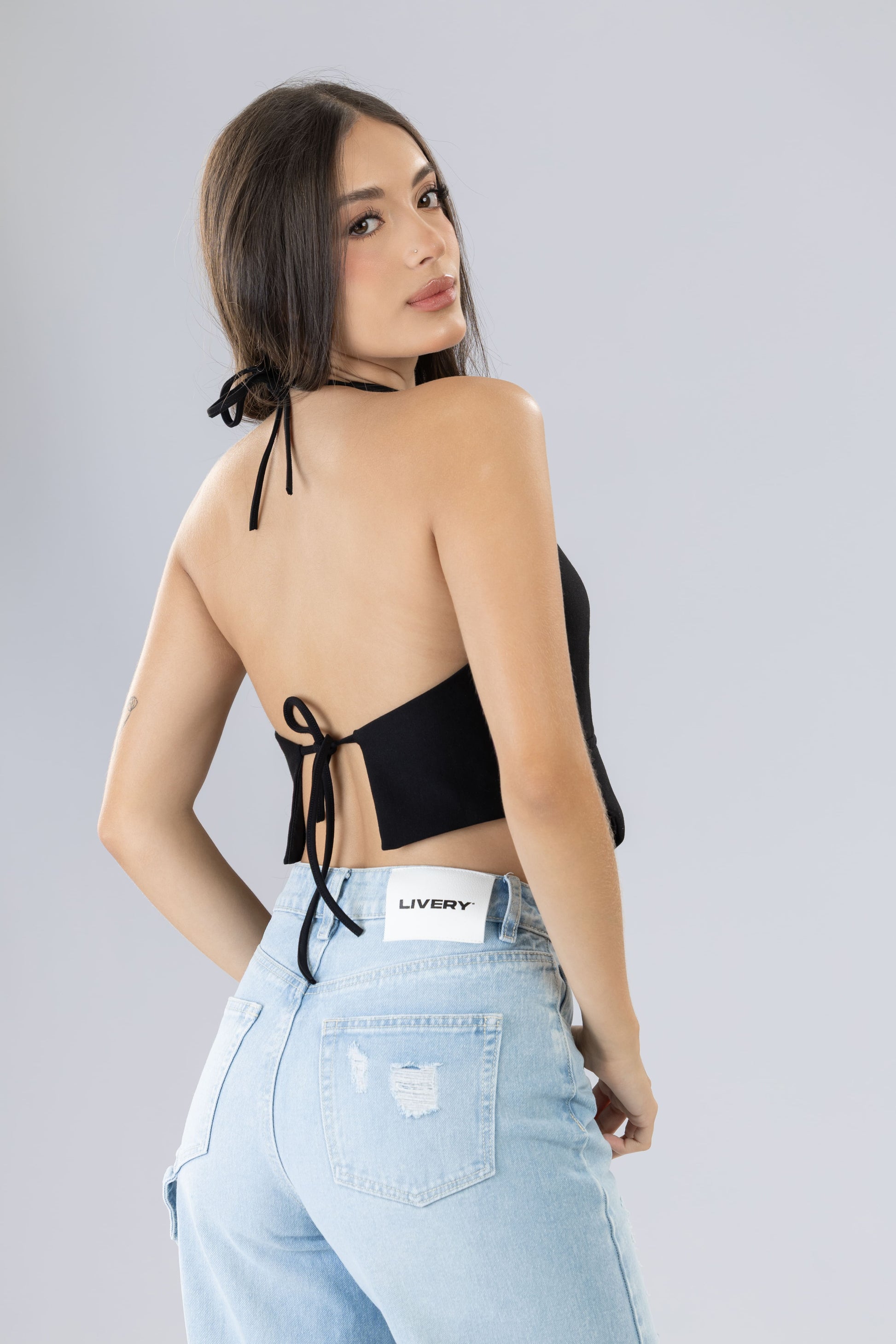 Blusa Berna chaleco - Negro