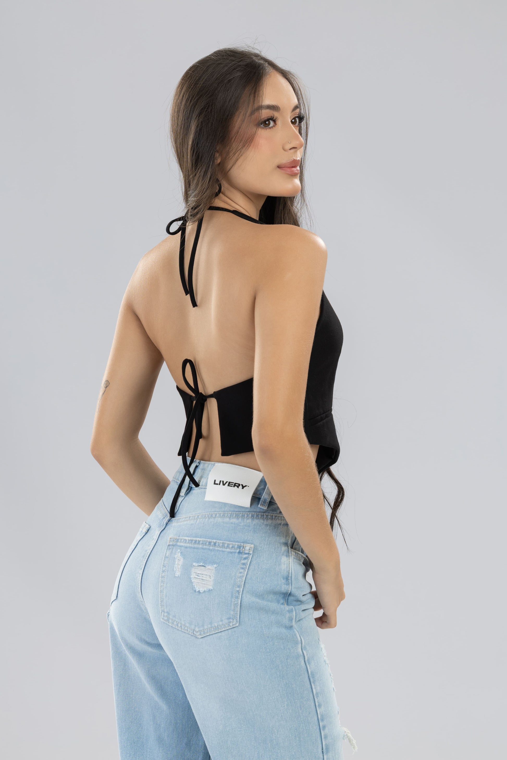 Blusa Berna chaleco - Negro