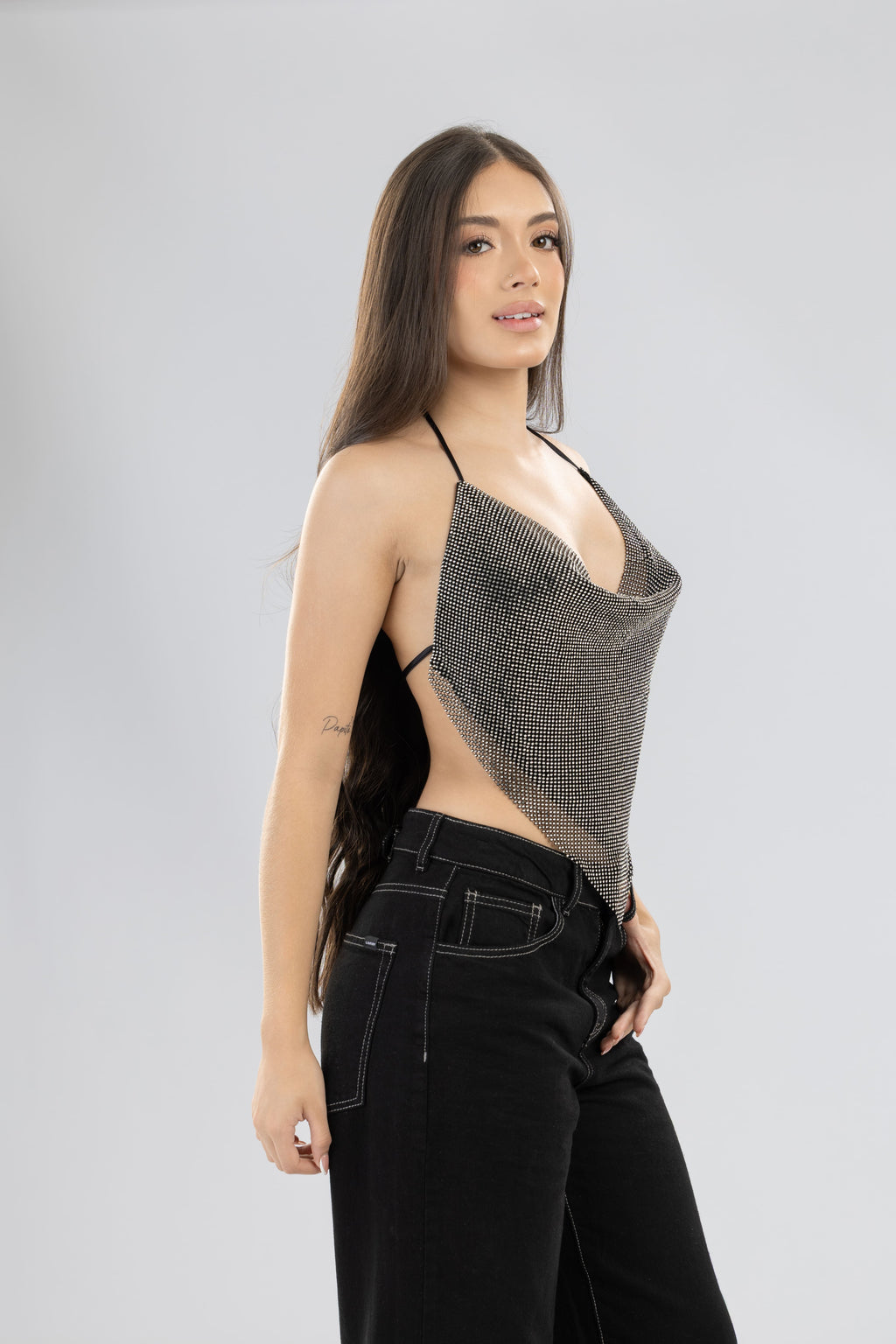 Blusa london luxury murano drapeada