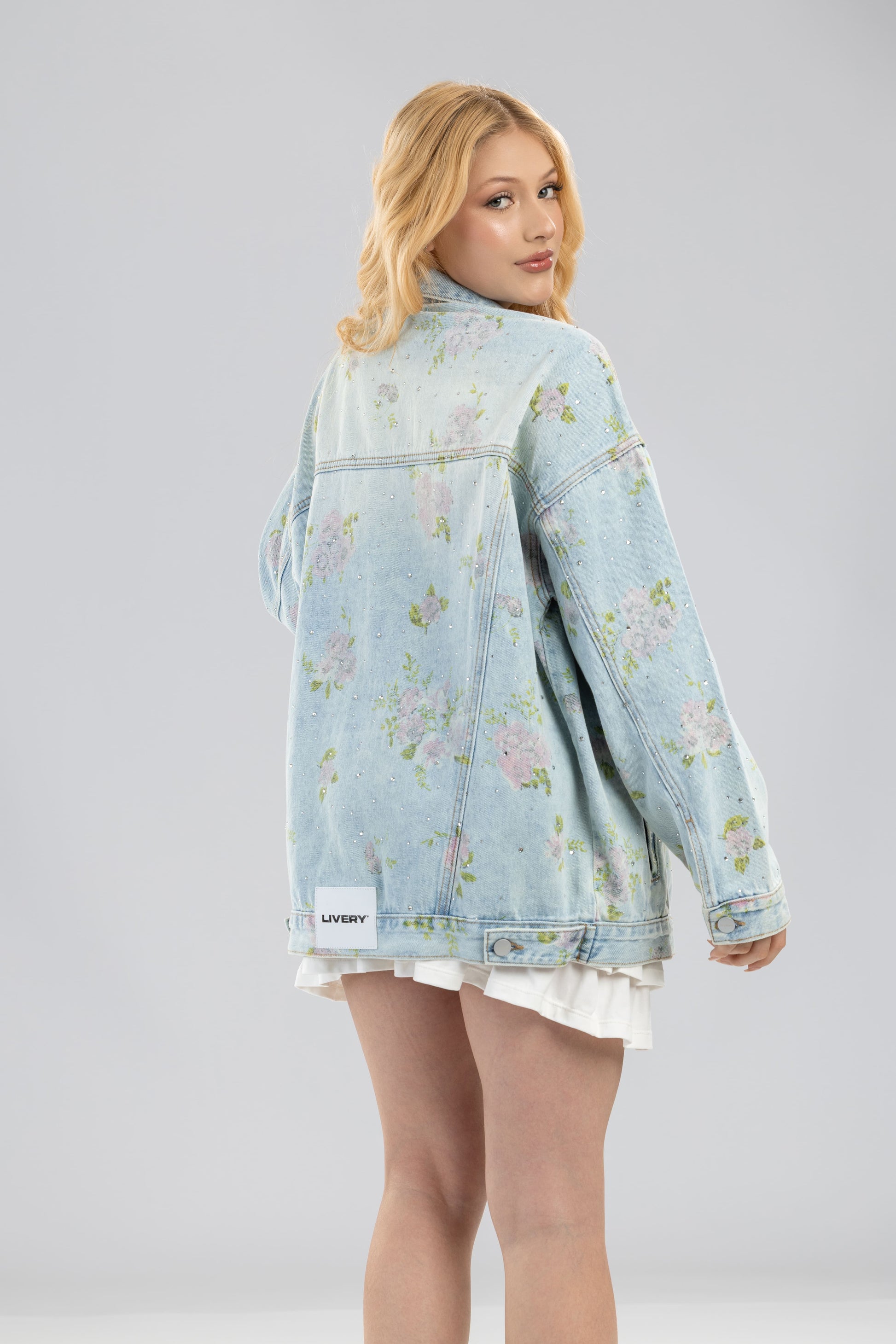 Chaqueta Flower Oversize