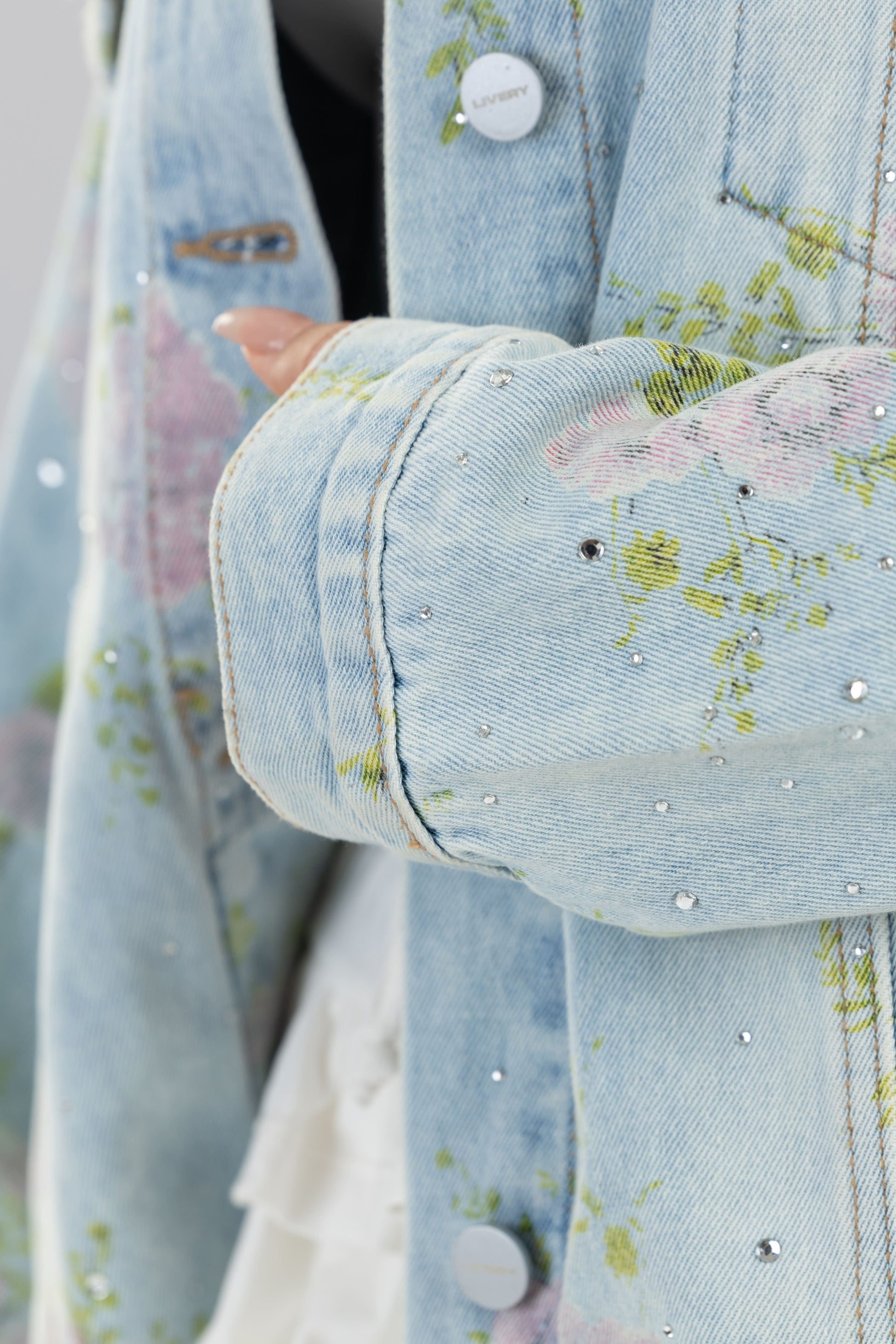 Chaqueta Flower Oversize