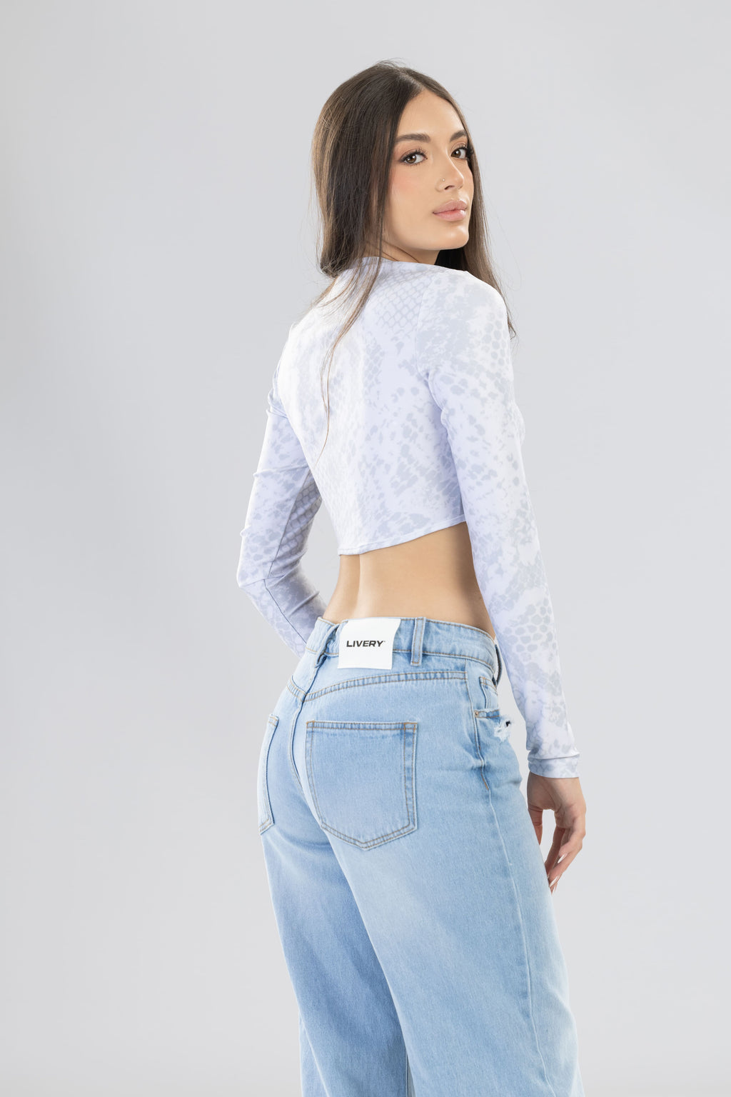 Blusa brisit croptop ML python