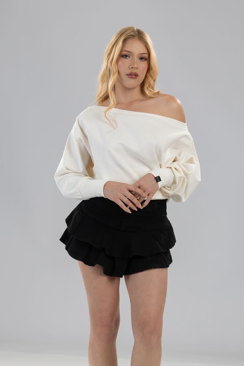 Blusa Fresing bluson caido - Marfil