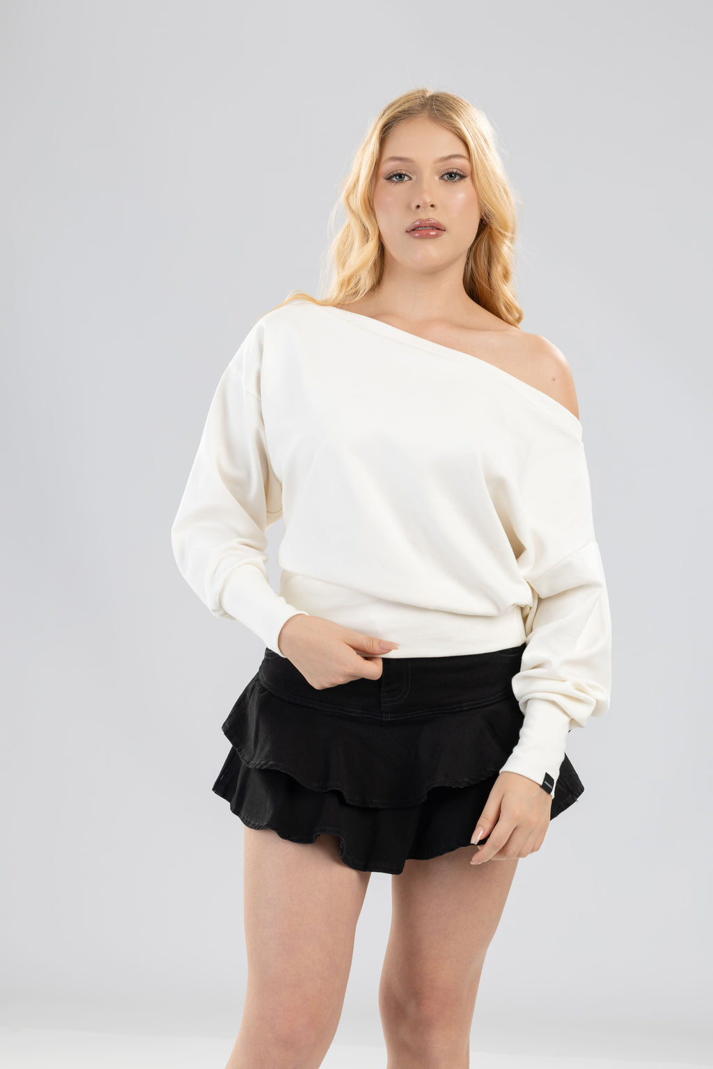 Blusa Fresing bluson caido - Marfil