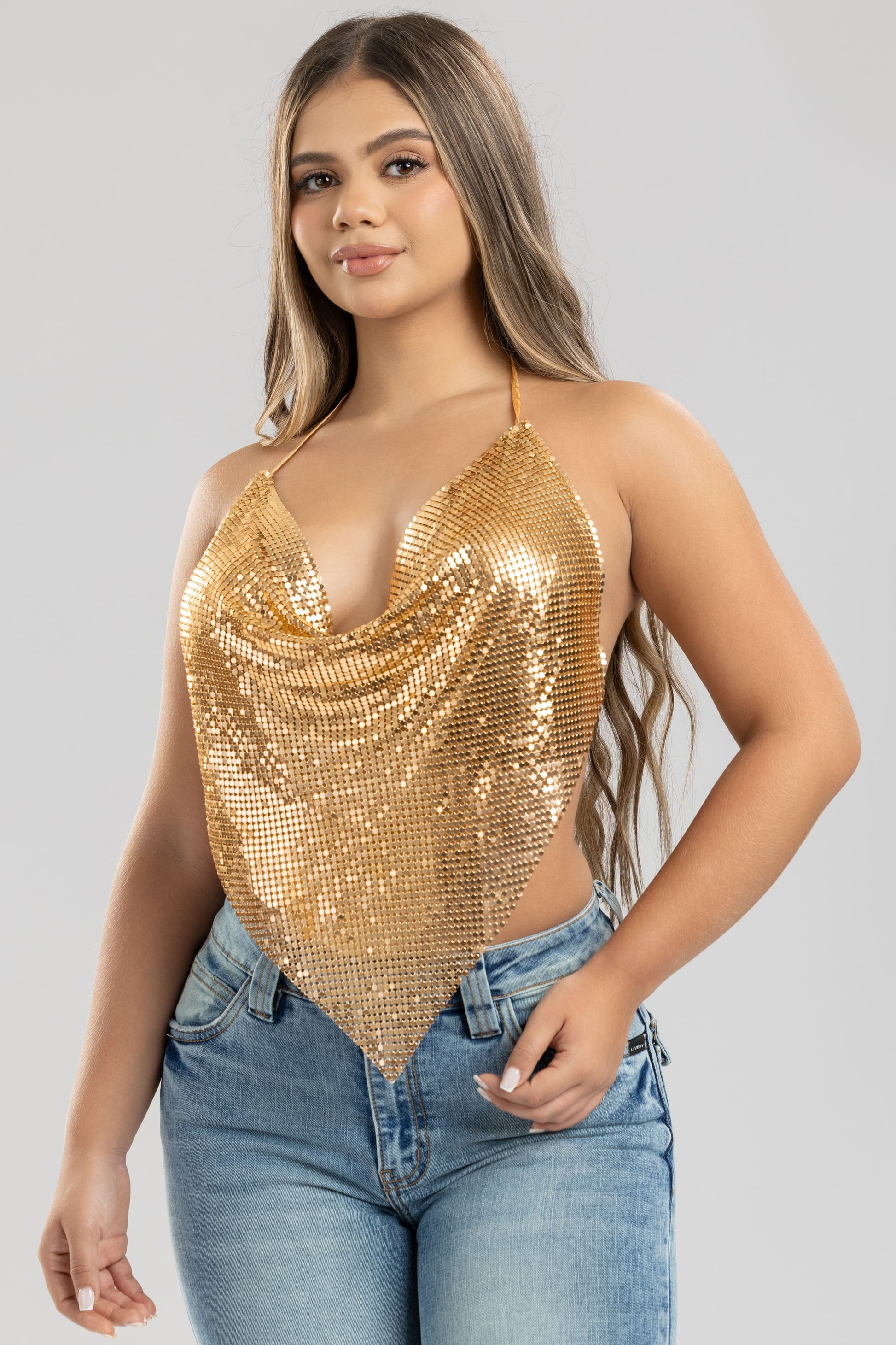 Blusa madrid luxury - Dorado
