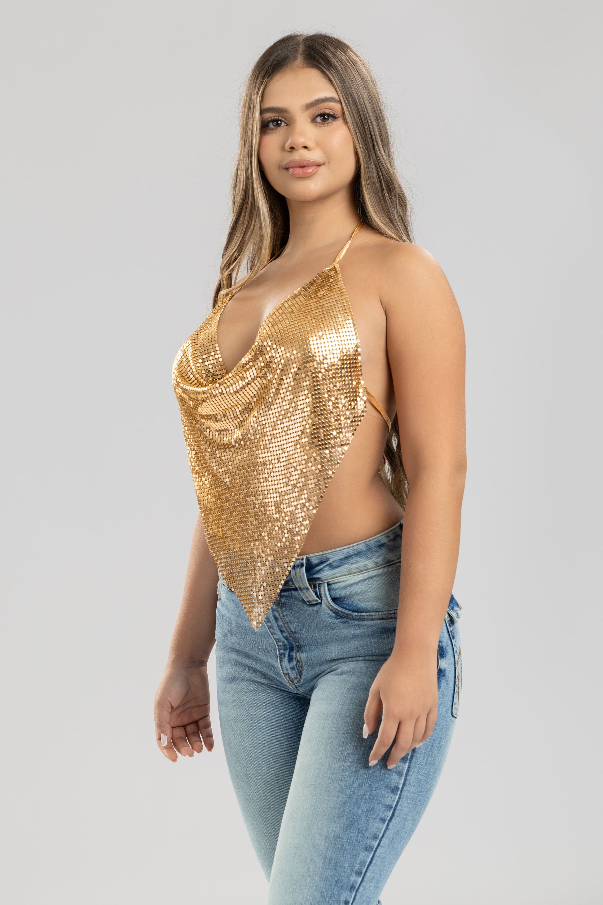 Blusa madrid luxury - Dorado