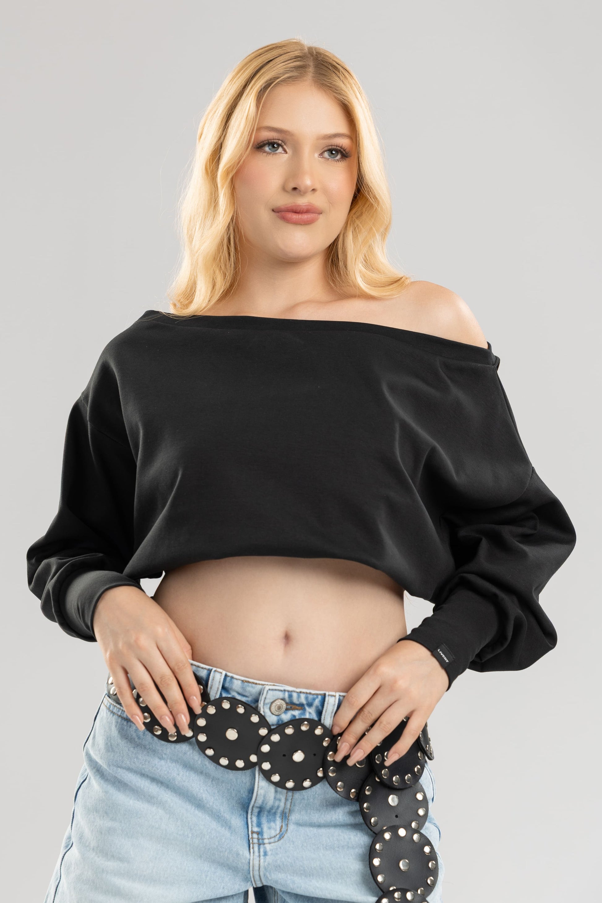Blusa fresing bluson - Negro