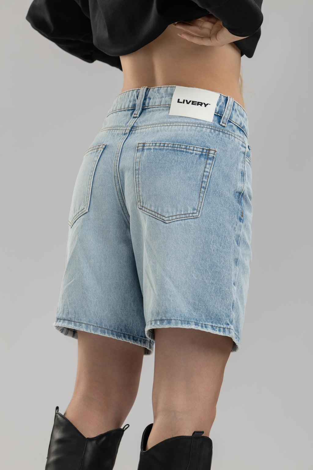 Short lark bermuda denim - Azul hielo