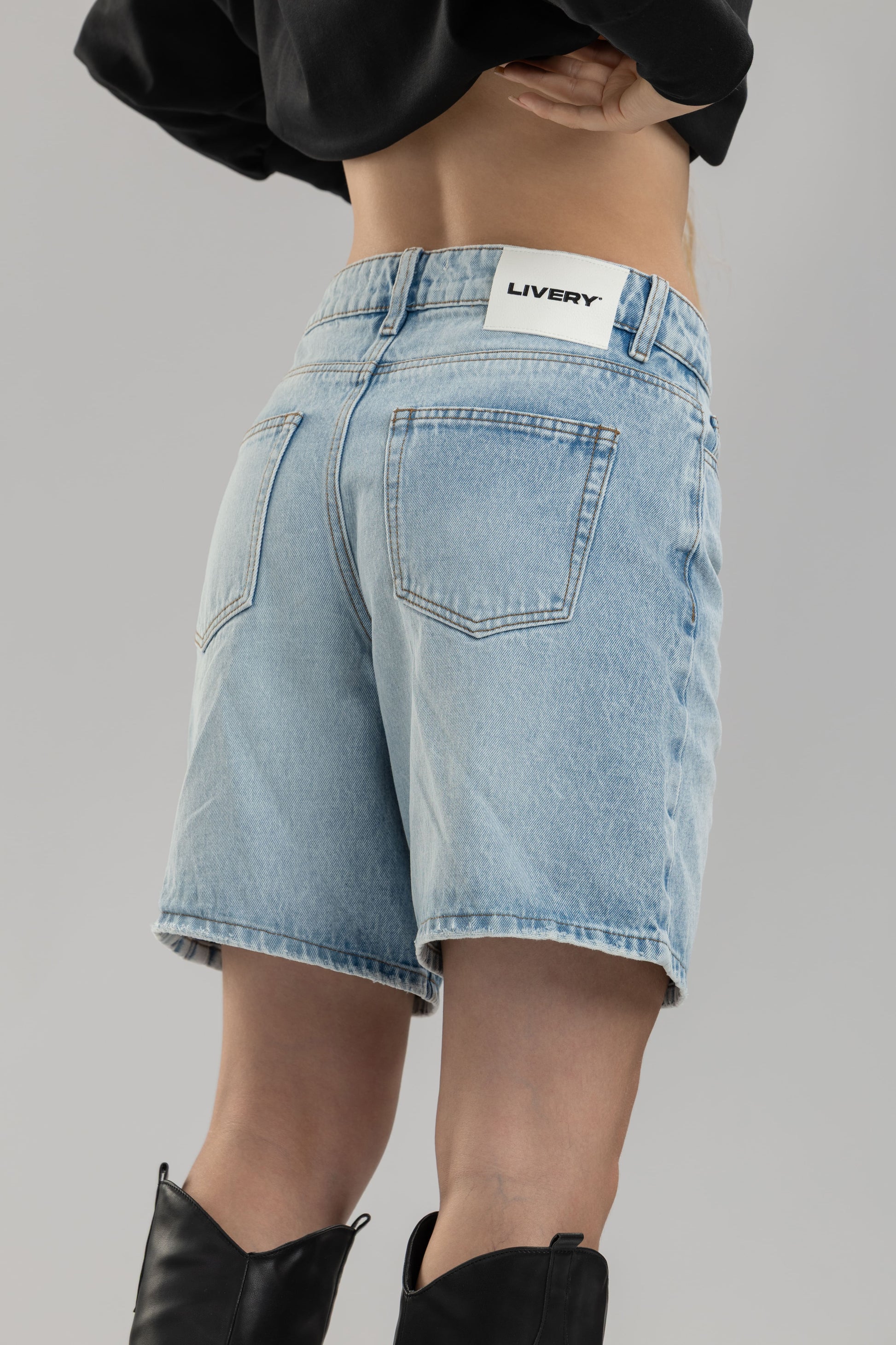 Short lark bermuda denim - Azul hielo