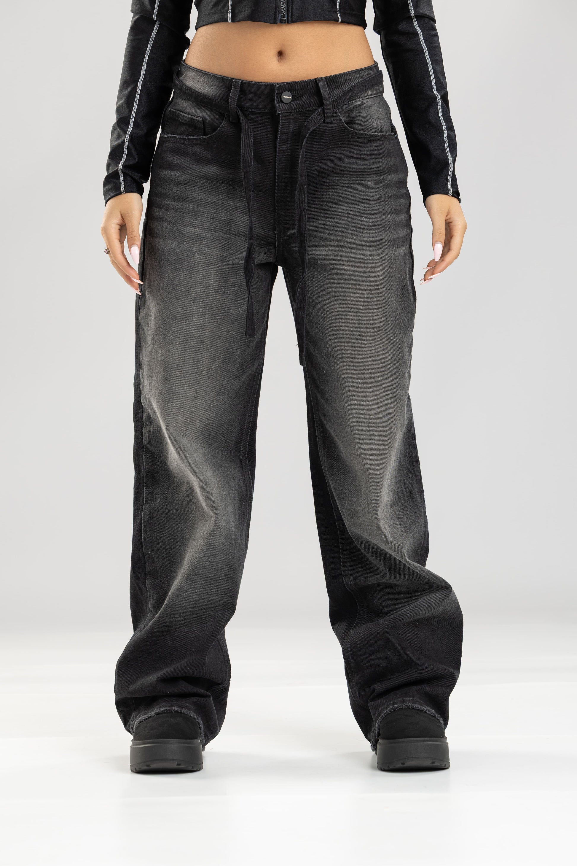 Jean Klips dark fit - Negro
