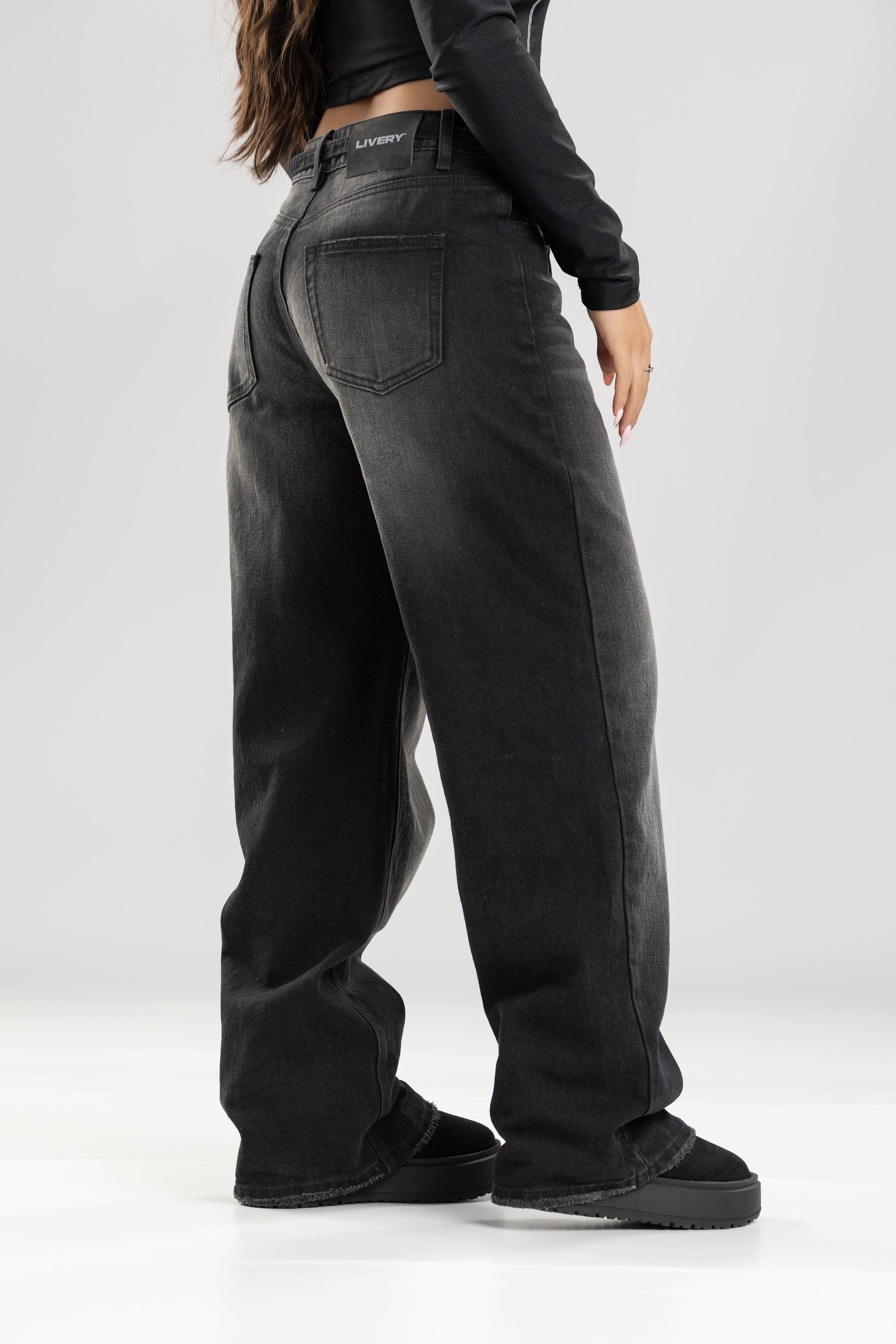 Jean Klips dark fit - Negro
