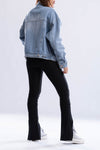 CHAQUETA DENIM PATCH CLASICA - Azul medio