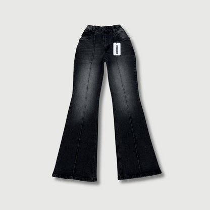 Jean flare strech - negro humo