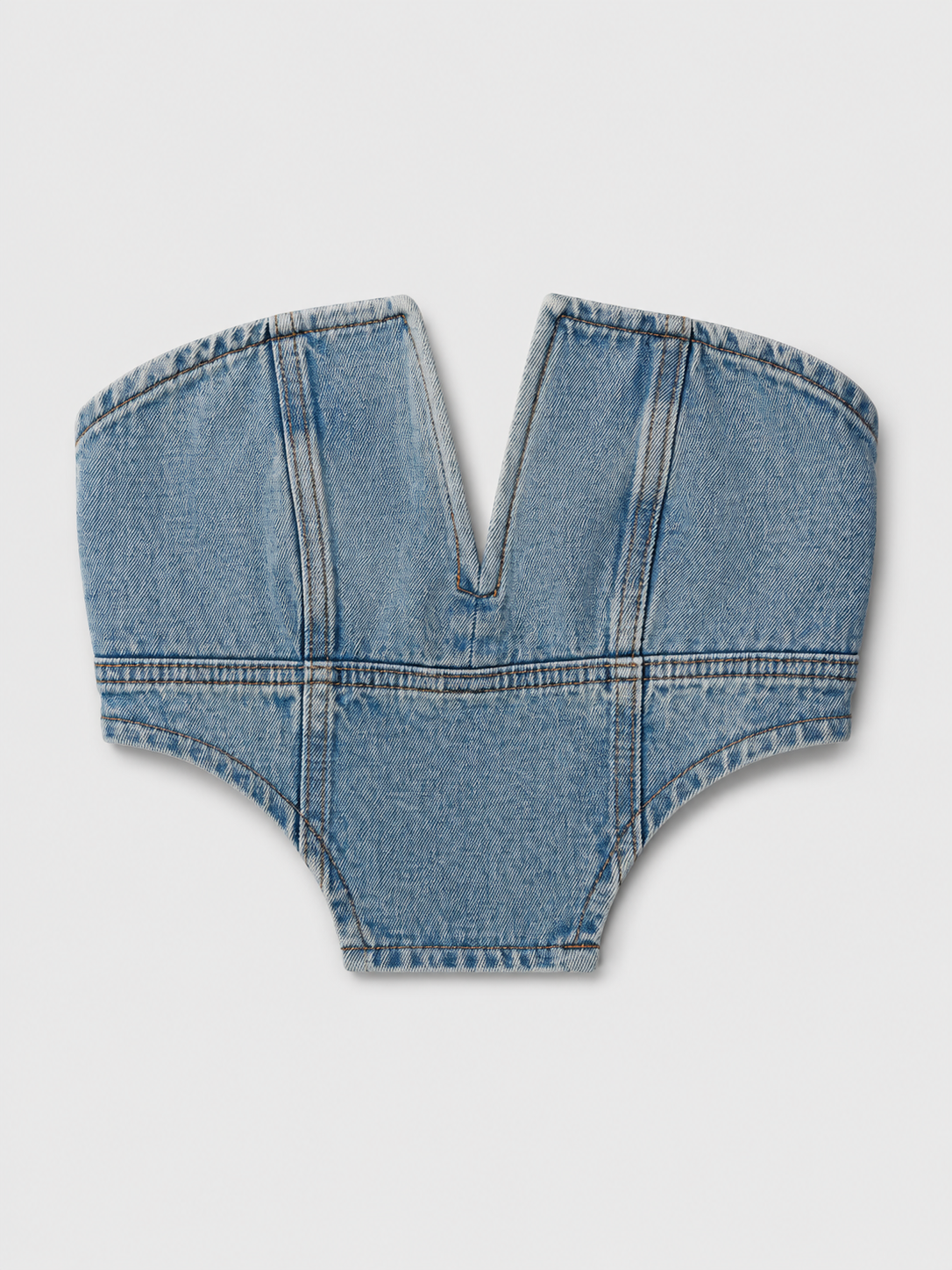 Blusa Tanner tipo corset corte en v en escote