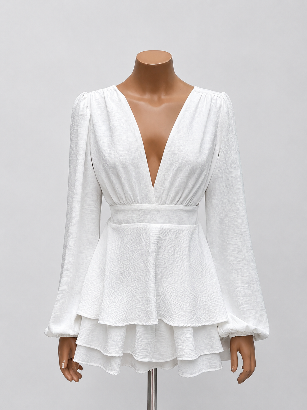 Vestido Merren con short ml escote v - marfil