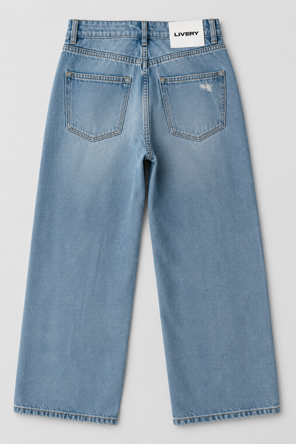 Jean L58 con muchos rotos - Azul claro